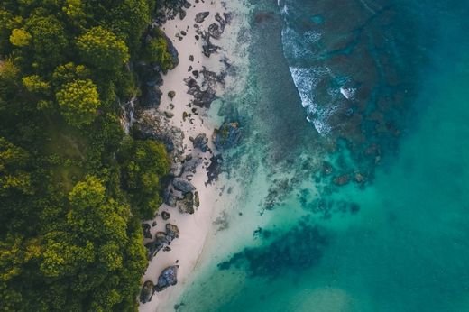 Bali beach holiday destination with luxury resorts and tropical scenery