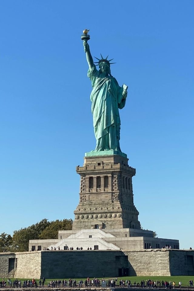 Statue of Liberty in New York Harbor, USA – famous tourist attraction